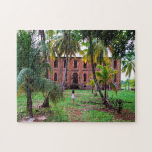 Kolonialhaus Guyana. Puzzle