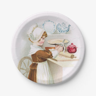 Kolonialschatz, der eine Torten-Picknick-Platte Pappteller