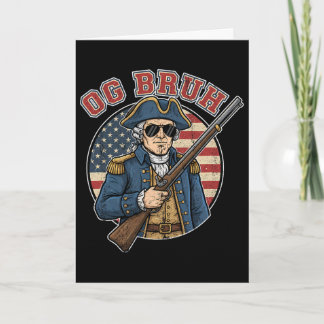 Kolonialsoldat Og Bruh Lustig Vintage Patriotisch  Karte