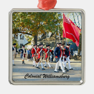 Kolonialwilliamsburg Silbernes Ornament