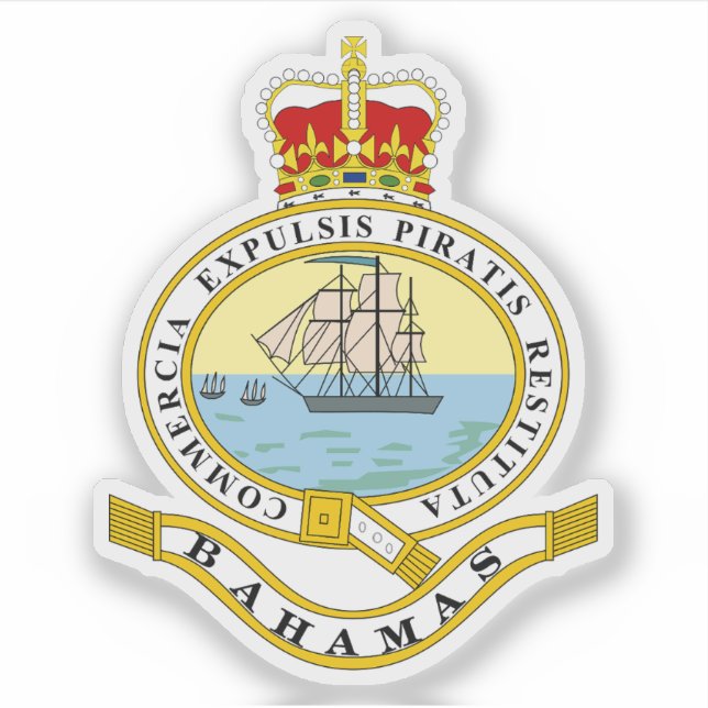 Kolonie der Bahamas (1869-1904, 1953-1964) Aufkleber (Vorderseite)