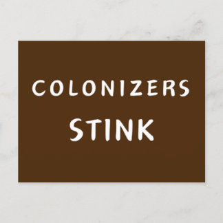 Kolonisatoren stink postkarte