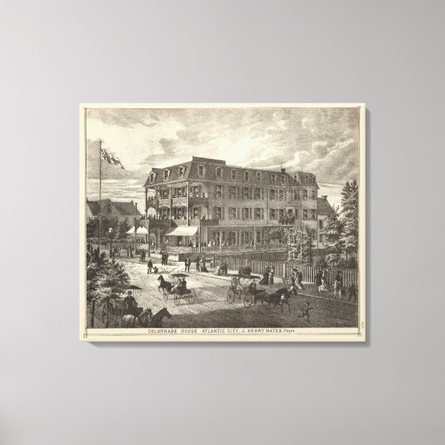 Kolonnade House, Atlantic City Leinwanddruck (Vorderseite)