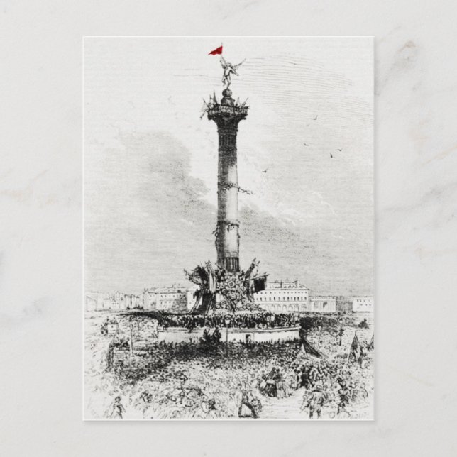 Kolonne, Place de la Bastill, Paris Postkarte (Vorderseite)