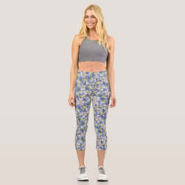 Kolonnen Nahtloses Muster Capri Leggings