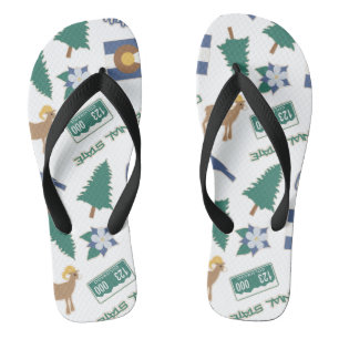 Kolorado-Fun-Muster Flip Flops