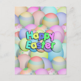 Kolored Ostereier - Happy Oaster Feiertagspostkarte
