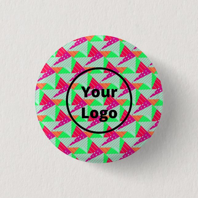 Kolorful Dreiecke Button (Vorderseite)