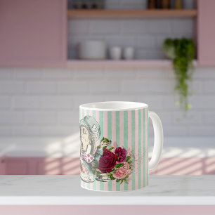 Kolorierter Vintage Verrückter Hatter Kaffeetasse