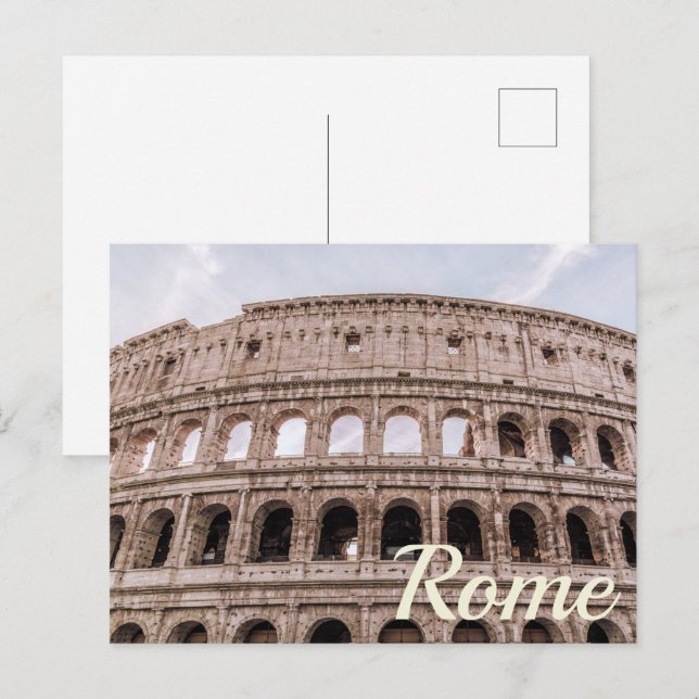 Koloseum Rome Feiertagspostkarte (Vorne/Hinten)