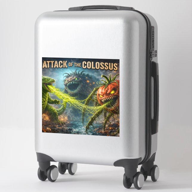 Koloss Mutant Gemüse XL glänzender Vinylaufkleber Aufkleber (Koffer)