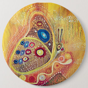 Kolossal, 15,2 cm (6") Rundschmetterling aus Abzei Button