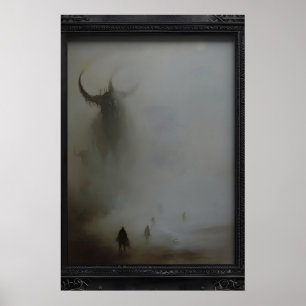 Kolossale Monster-Wandkunst, Gothic Dark Poster