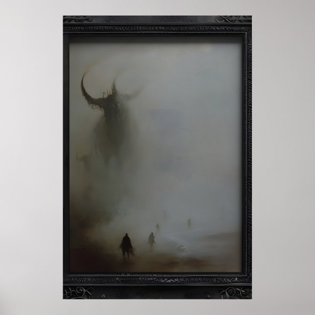 Kolossale Monster-Wandkunst, Gothic Dark Poster (Vorne)