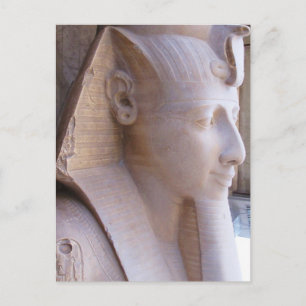 Kolossale Statue Ramesses II in Memphis, Ägypten Postkarte