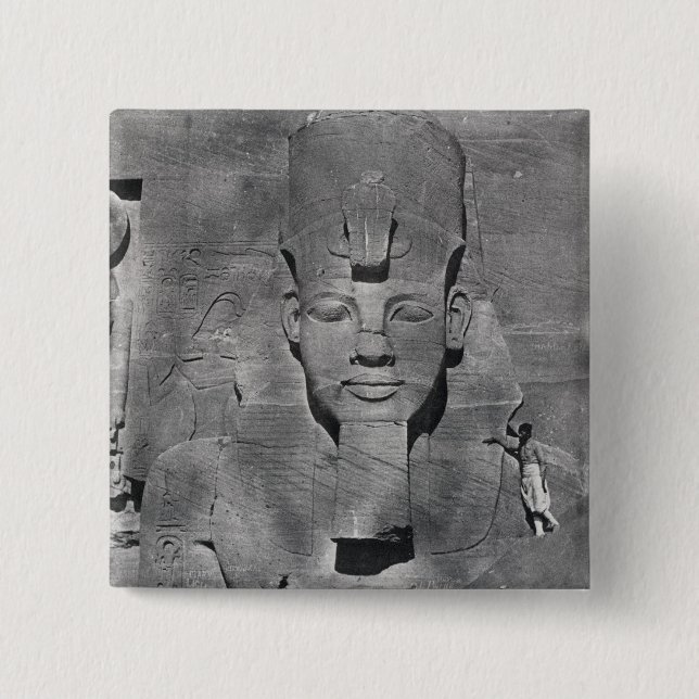 Kolossale Statue von Ramesses II bei Abu Simbel, Button (Vorderseite)