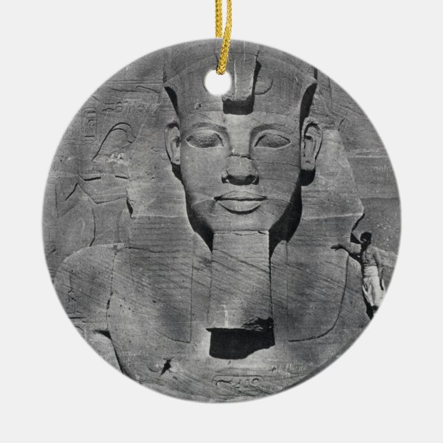 Kolossale Statue von Ramesses II bei Abu Simbel, Keramik Ornament (Vorne)