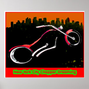 Kolossales New- York CityChopper jGibney 61,44" x Poster