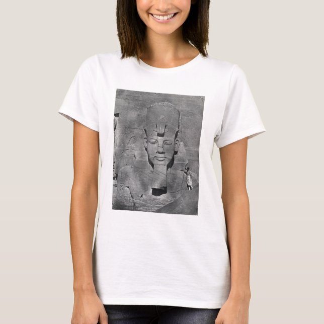 Kolossalstatue von Ramesses II in Abu Simbel, 1850 T-Shirt (Vorderseite)