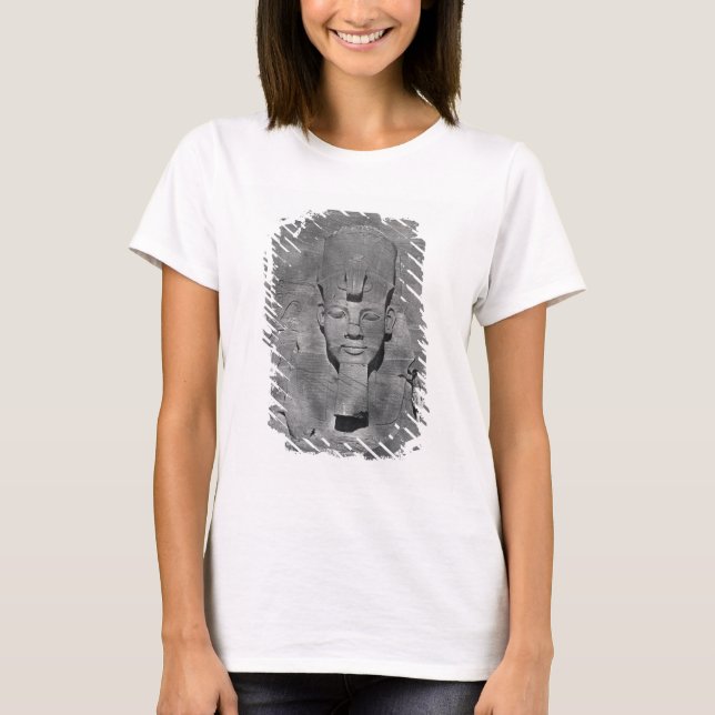 Kolossalstatue von Ramesses II in Abu Simbel, 1850 T-Shirt (Vorderseite)