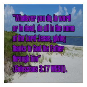 Kolosser 3:17 WEBU Poster