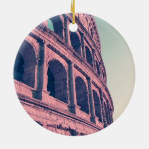 Kolosseum in Rom. Monumental, 3-stufig Keramik Ornament
