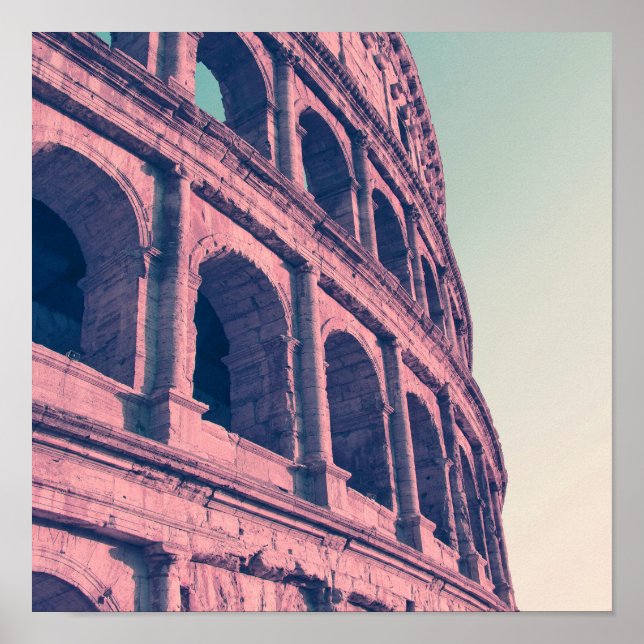Kolosseum in Rom. Monumental, 3-stufig Poster (Vorne)