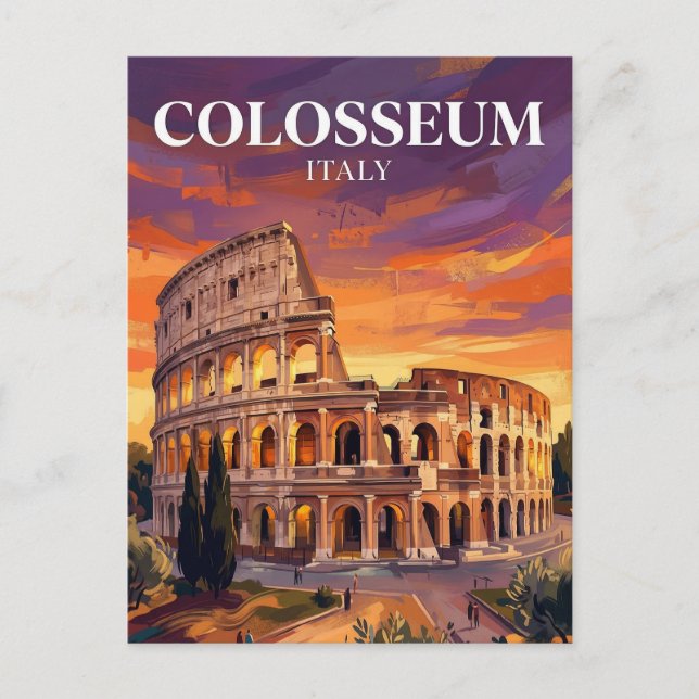 Kolosseum Italien Postkarte (Vorderseite)