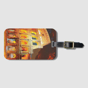 Kolosseum Italien Rom Kunst, Dichtung und Musik Vi Gepäckanhänger