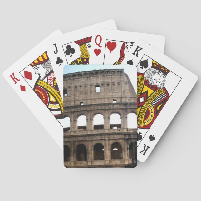 Kolosseum Italienisches Foto für Reisen Spielkarten (Rückseite)