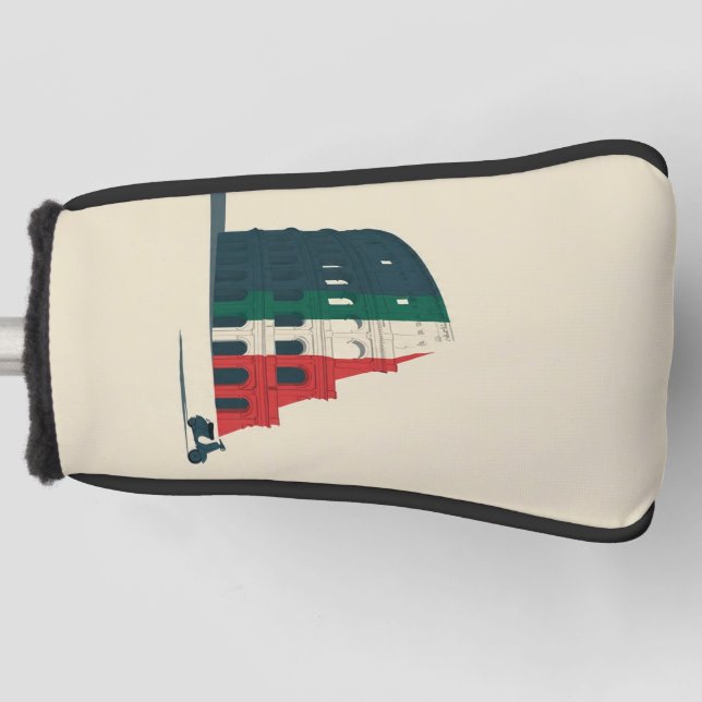 Kolosseum-Putterkopfabdeckung im italienischen Sti Golf Headcover (Vorderseite)