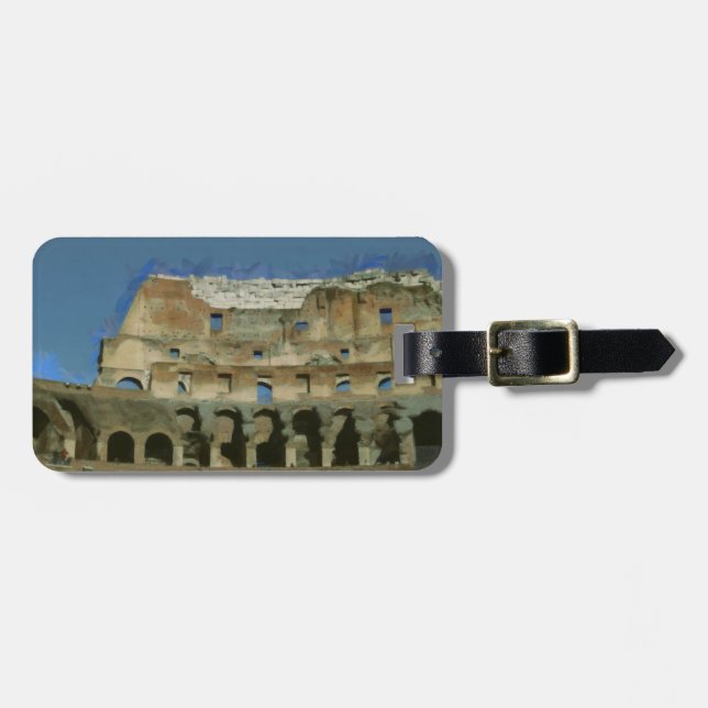 Kolosseum, Rom Gepäckanhänger (Vorderseite horizontal)