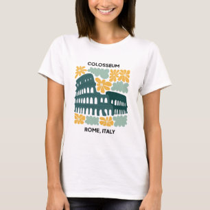 Kolosseum Rom Italien abstrakte Reise T-Shirt