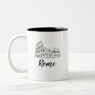 Kolosseum Rom Italien Art Zwei-Tone-Tasse Zweifarbige Tasse