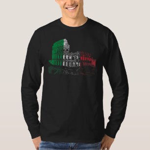 Kolosseum Rom Italien Flaggenpreis T-Shirt