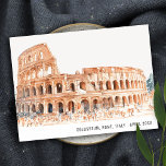 Kolosseum Rom Italien Wasserfarbe Italien Reisen Postkarte<br><div class="desc">Wenn Sie weitere Anpassungen benötigen,  schreiben Sie mir bitte eine E-Mail an yellowfebstudio@gmail.com oder senden Sie eine Nachricht über Zazzle.</div>