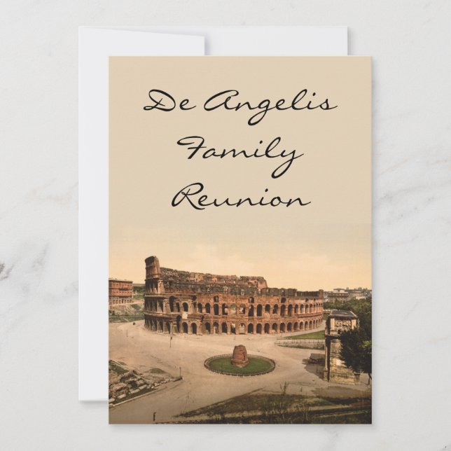 Kolosseum und Meta Sudans, Rom, Italien Einladung (Vorderseite)