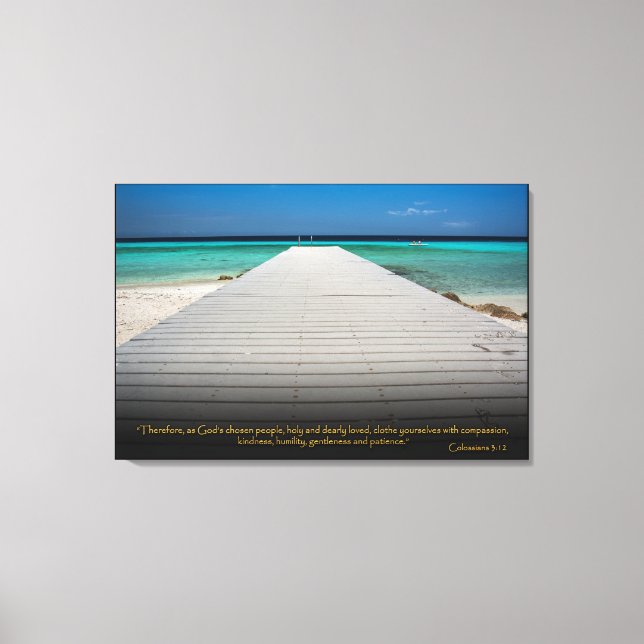 Kolossians 3:12 Christliche Bibelverse Leinwand Ku (Vorderseite)
