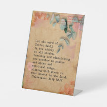 Kolossians 3:16 NKJ Bible Verse Image