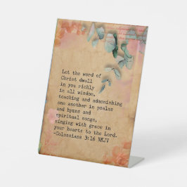 Kolossians 3:16 NKJ Bible Verse Image Sockelschild