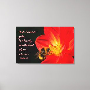 Kolossians 3:23 über Wandkunst Leinwanddruck