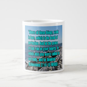Kolossisten 3:14-15 WEBU-Tasse Jumbo-Tasse