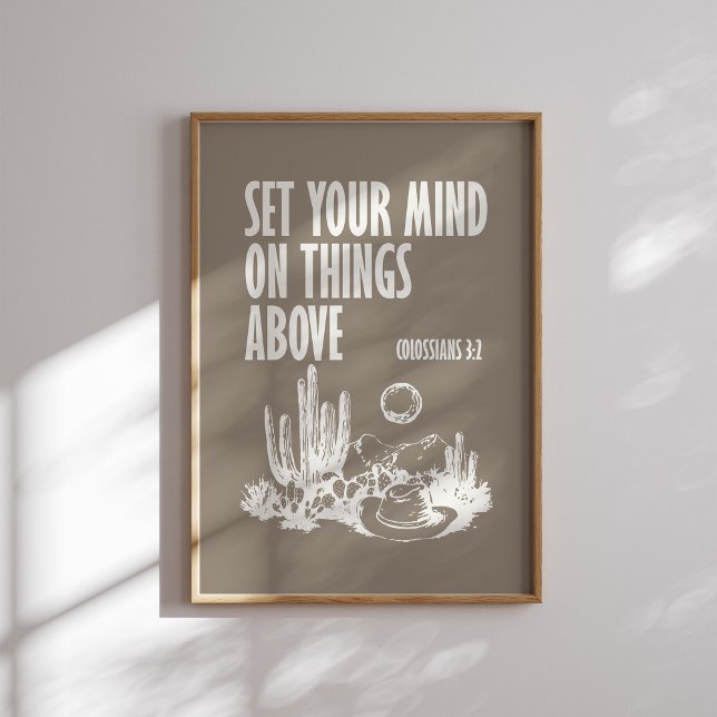 Kolossisten 3 2 Western Christliche Mauer Kunst Poster (Von Creator hochgeladen)