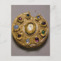 Kolt Medaillon, goldenes Set mit Perlen und