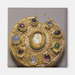 Kolt Medaillon, GoldSet mit Perlen und Magnet