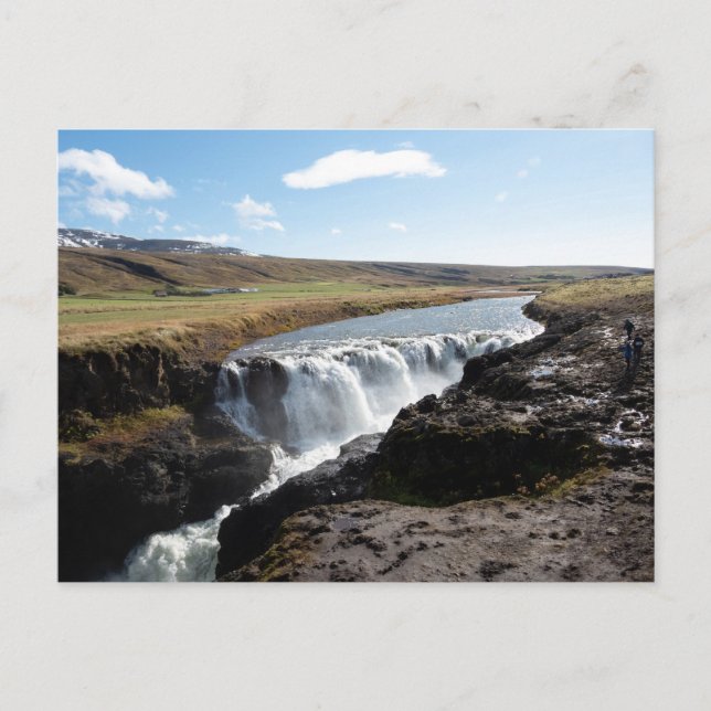 Kolufossar Falls, Island Postkarte (Vorderseite)