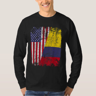 KOLUMBIAN ROOTS Halbe amerikanische Flagge KOLUMBI T-Shirt