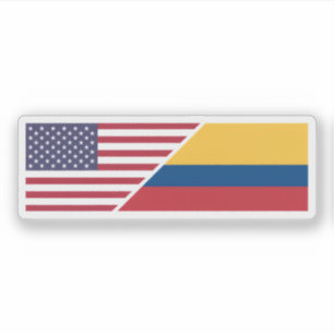Kolumbianisch-Amerikanisch Aufkleber