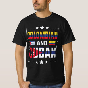 kolumbianisch und kubanisch Halb kolumbianisch und T-Shirt