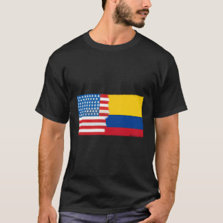 Kolumbianische Amerikanerin Halbe Kolumbien Halbam T-Shirt